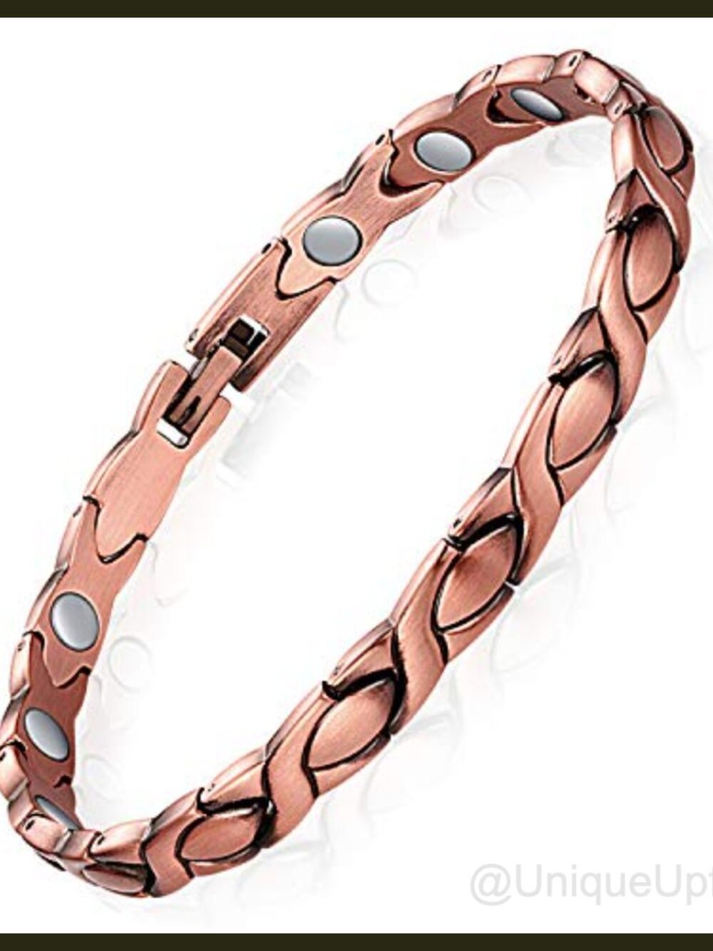 Pure Copper Magnetic Anklet for Women Hypoallergenic Adjustable 9.84 in